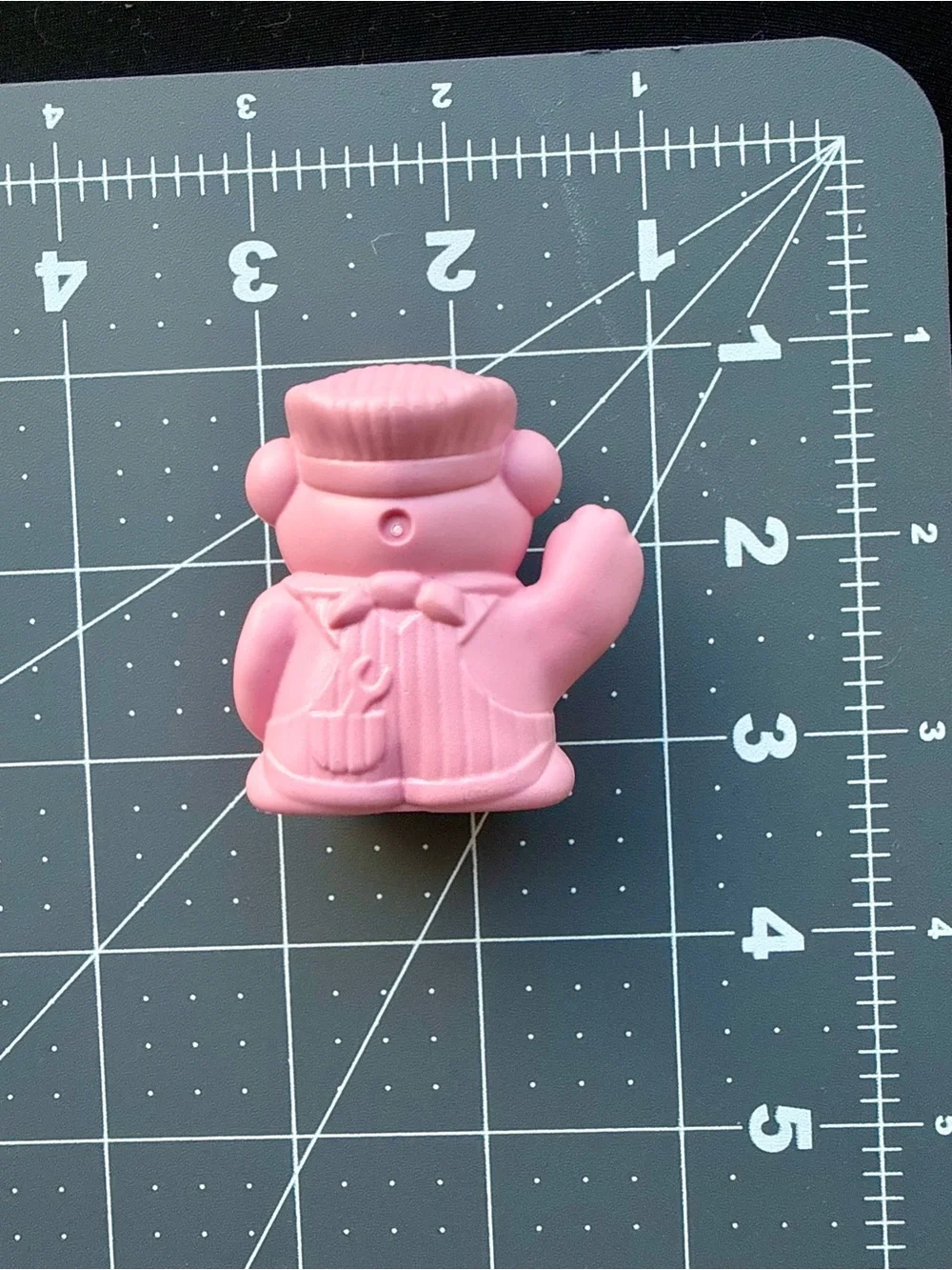 Green Toys Pink Conductor Bear Figure * Train Set Piece * Hard to Find